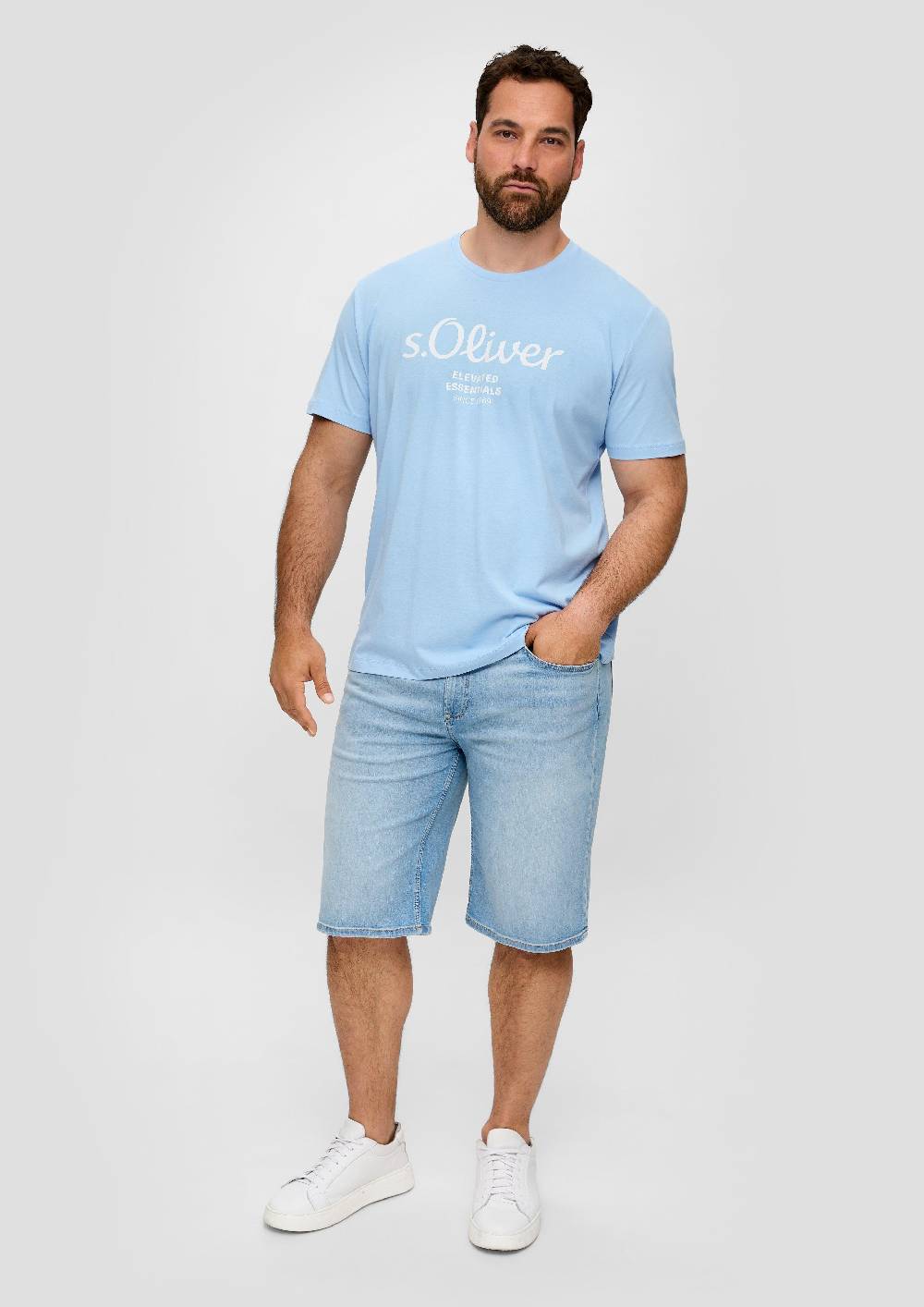 s.Oliver T-Shirt mit Label-Print Tiefpreis