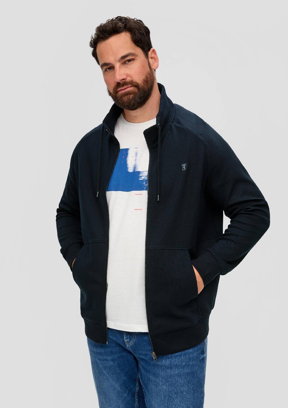 s.Oliver Sweatjacke mit Rollkragen Wochenangebot