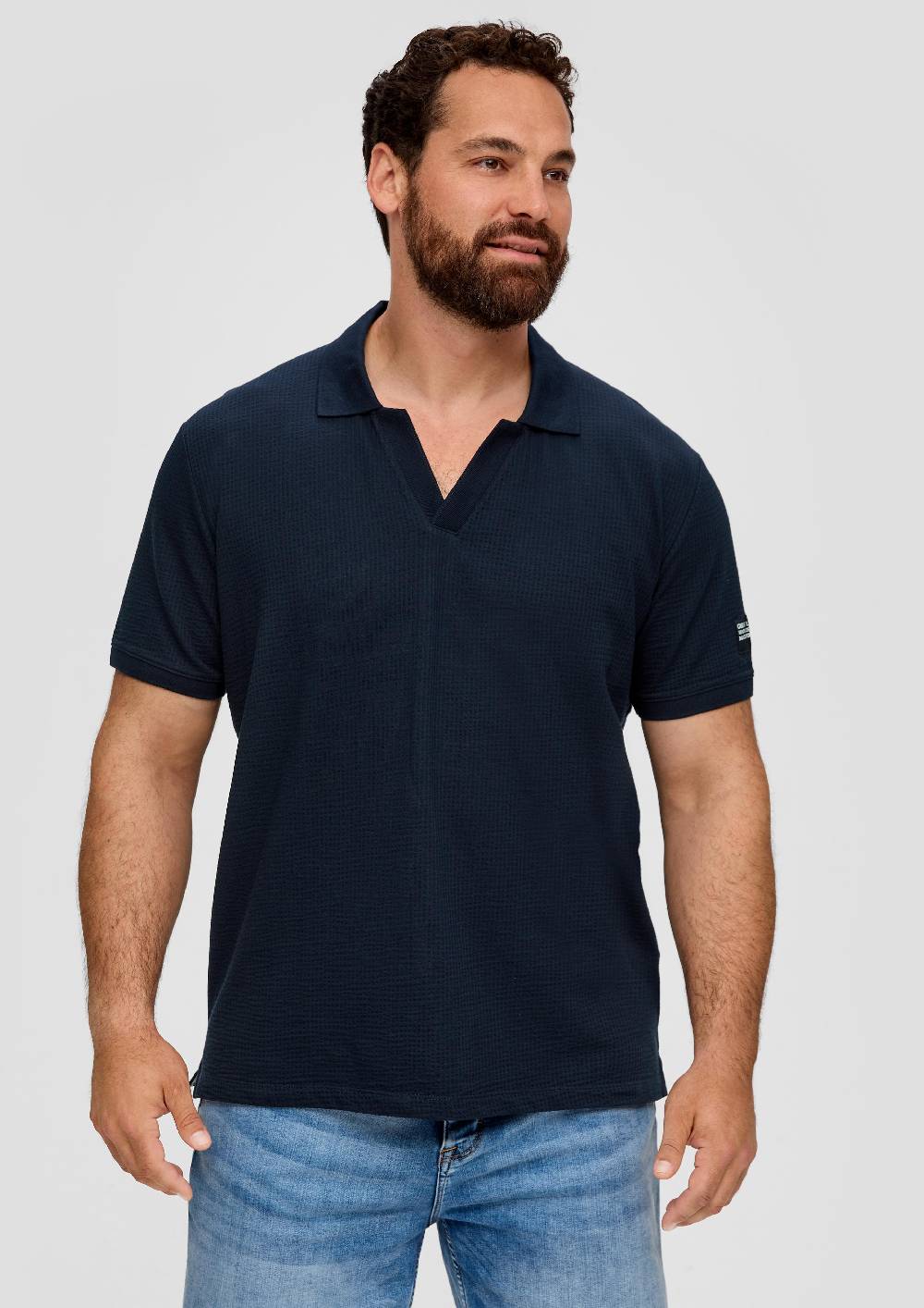 s.Oliver Poloshirt aus Baumwollstretch mit Applikation Bis zu 60% Rabatt