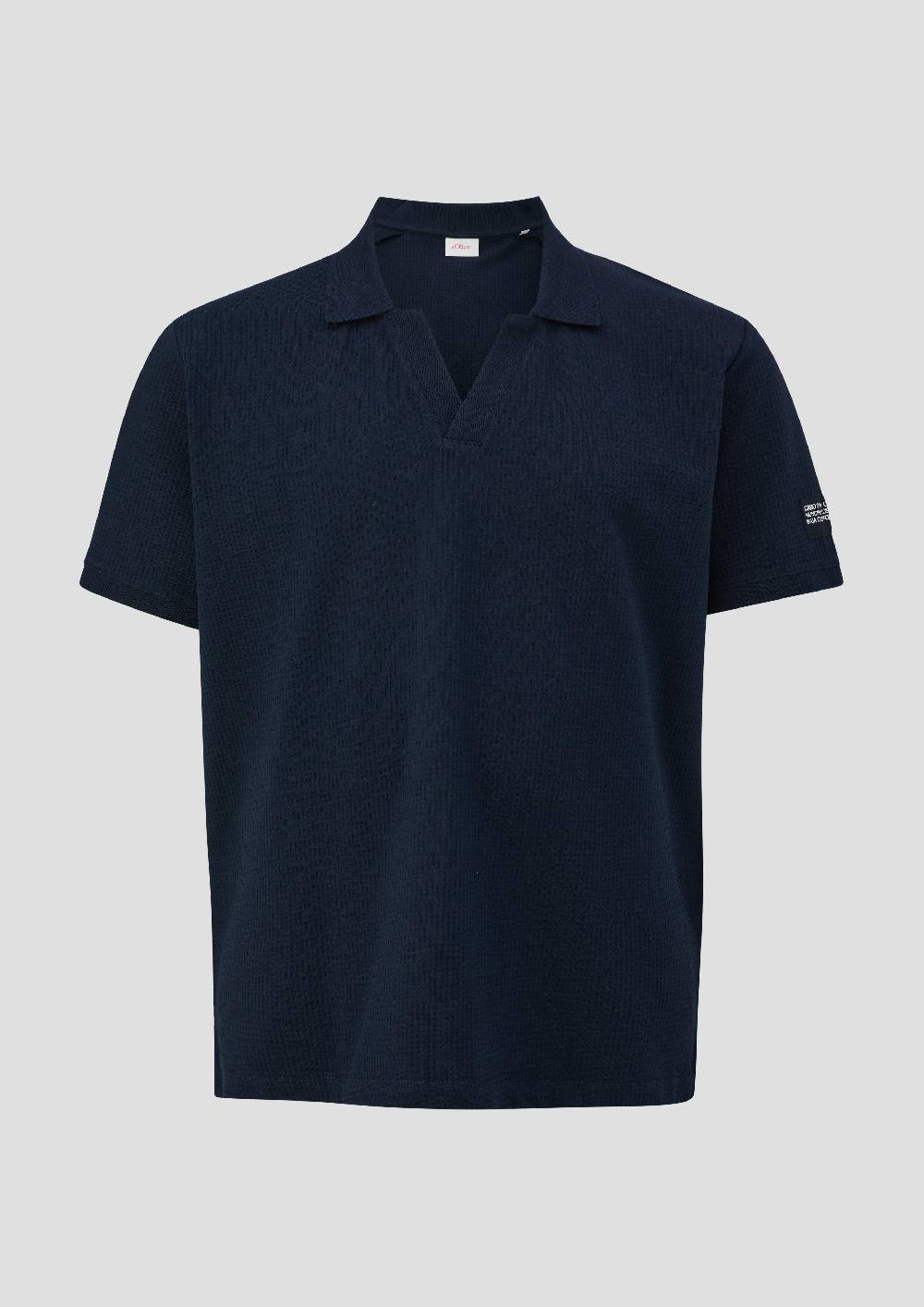 s.Oliver Poloshirt aus Baumwollstretch mit Applikation Bis zu 60% Rabatt