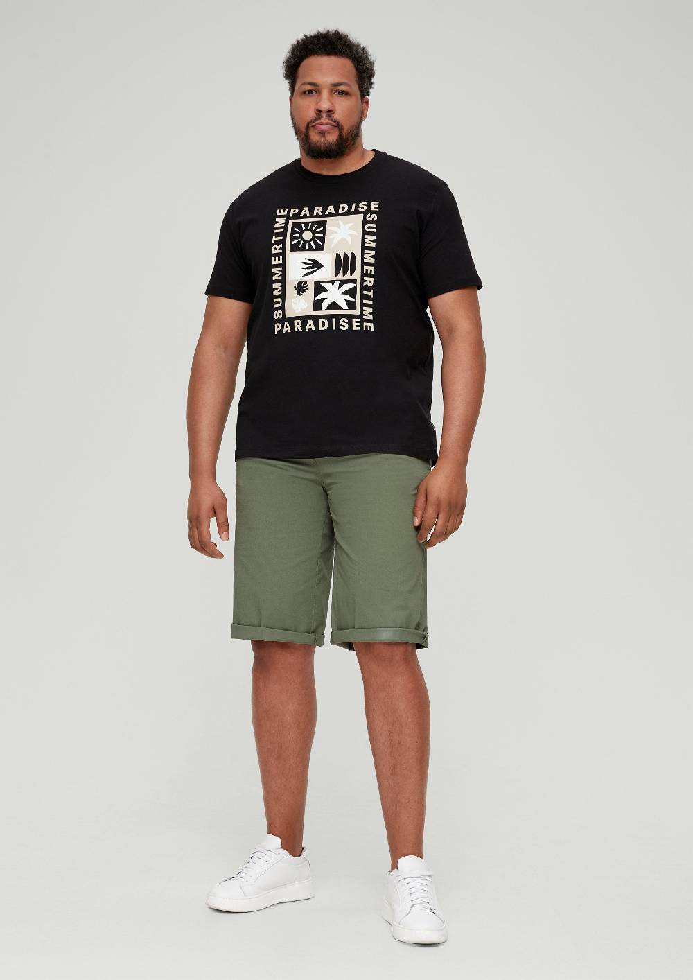 s.Oliver Relaxed: Bermuda aus Baumwollstretch Sonderangebot der Fabrik