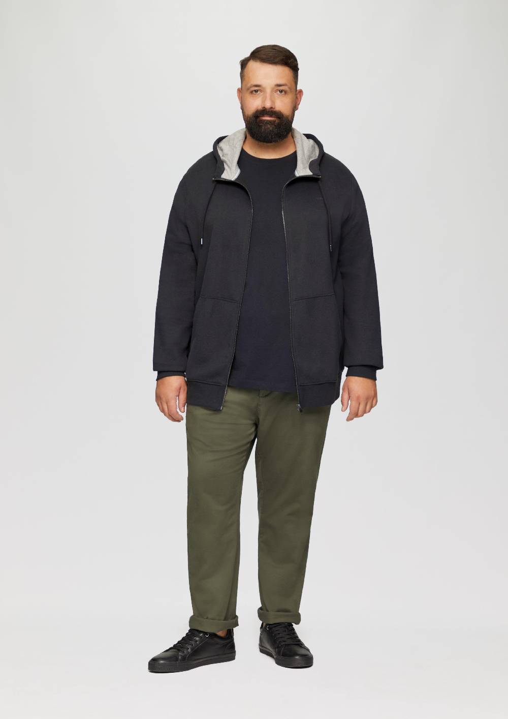 s.Oliver Sweatshirt-Jacke mit Kapuze und Logo Vierteljährliche Förderung