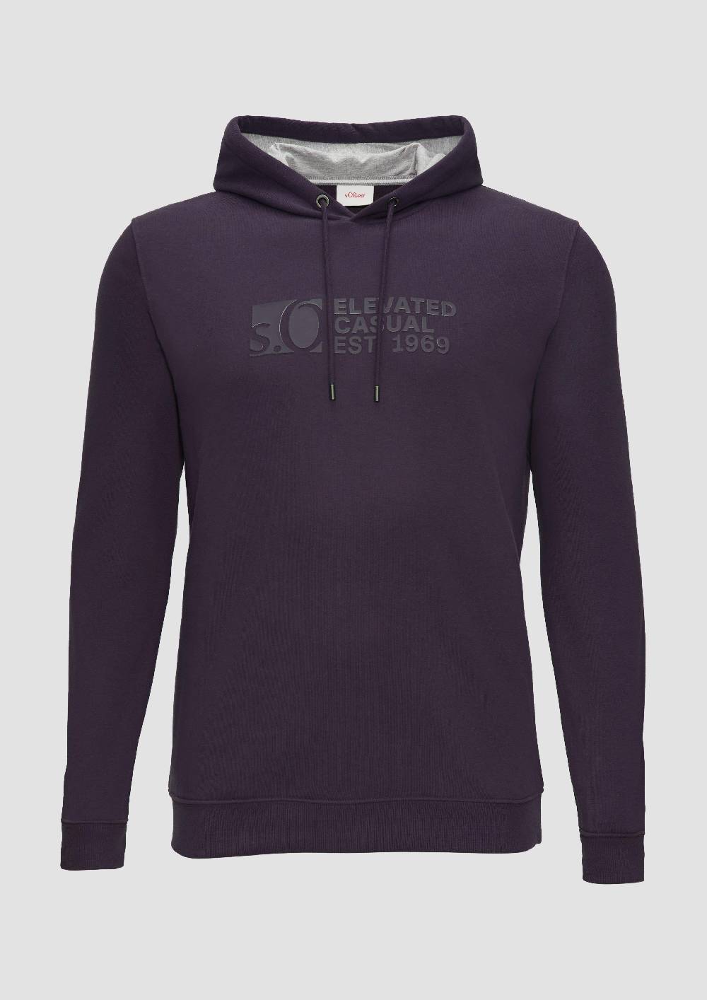 s.Oliver Kapuzen-Sweatshirt mit Logo-Print Nur noch ein Tag übrig