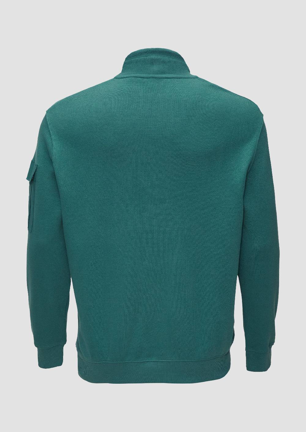 s.Oliver Sweatshirt mit Kängurutasche und Stehkragen Clearance-Verkauf