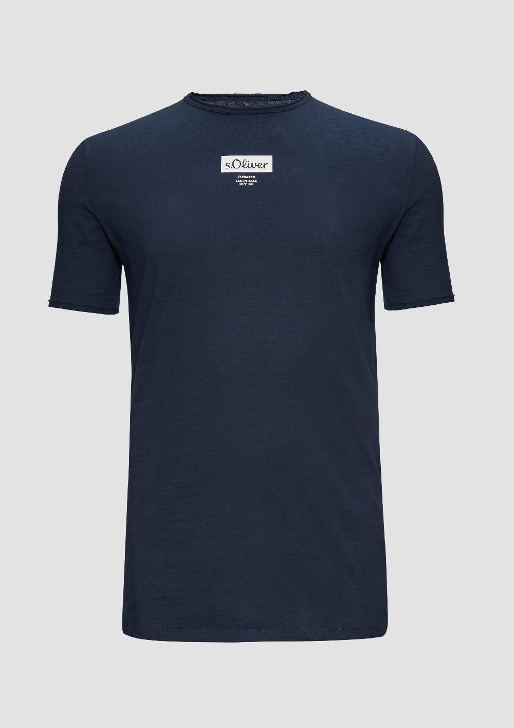 s.Oliver T-Shirt mit Flammgarnstruktur Black Friday Preise