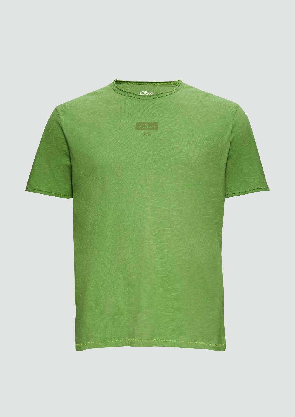 s.Oliver T-Shirt mit Flammgarnstruktur 50% Rabatt für begrenzte Zeit