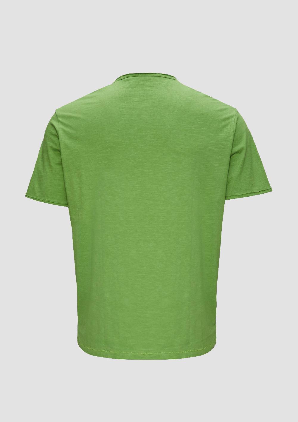 s.Oliver T-Shirt mit Flammgarnstruktur 50% Rabatt für begrenzte Zeit