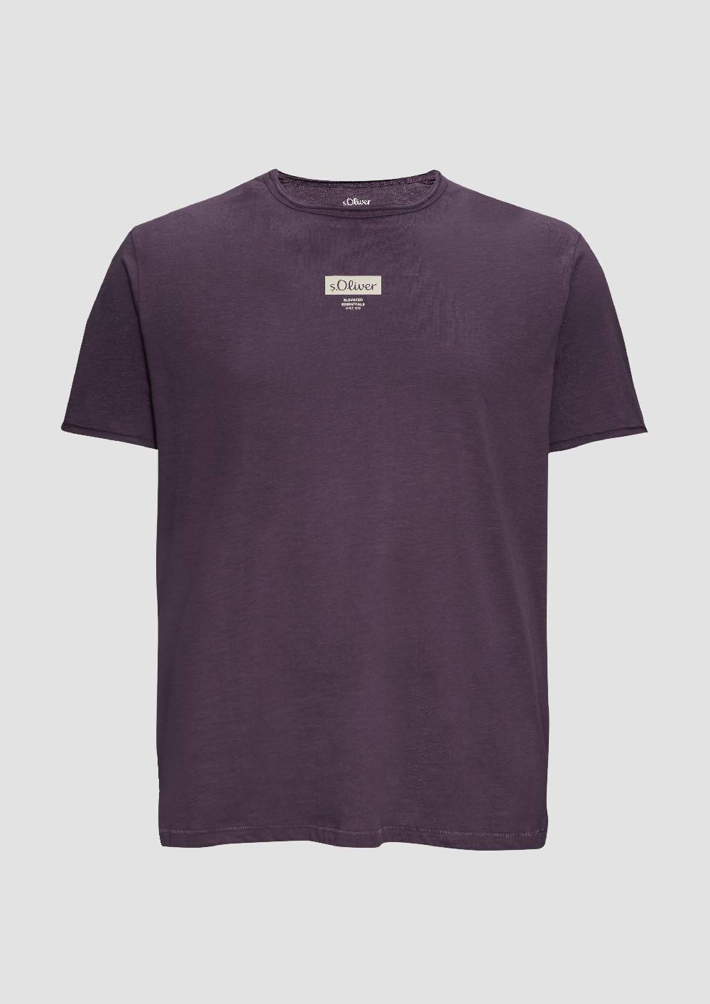 s.Oliver T-Shirt mit Flammgarnstruktur Rabatte dieses Monats
