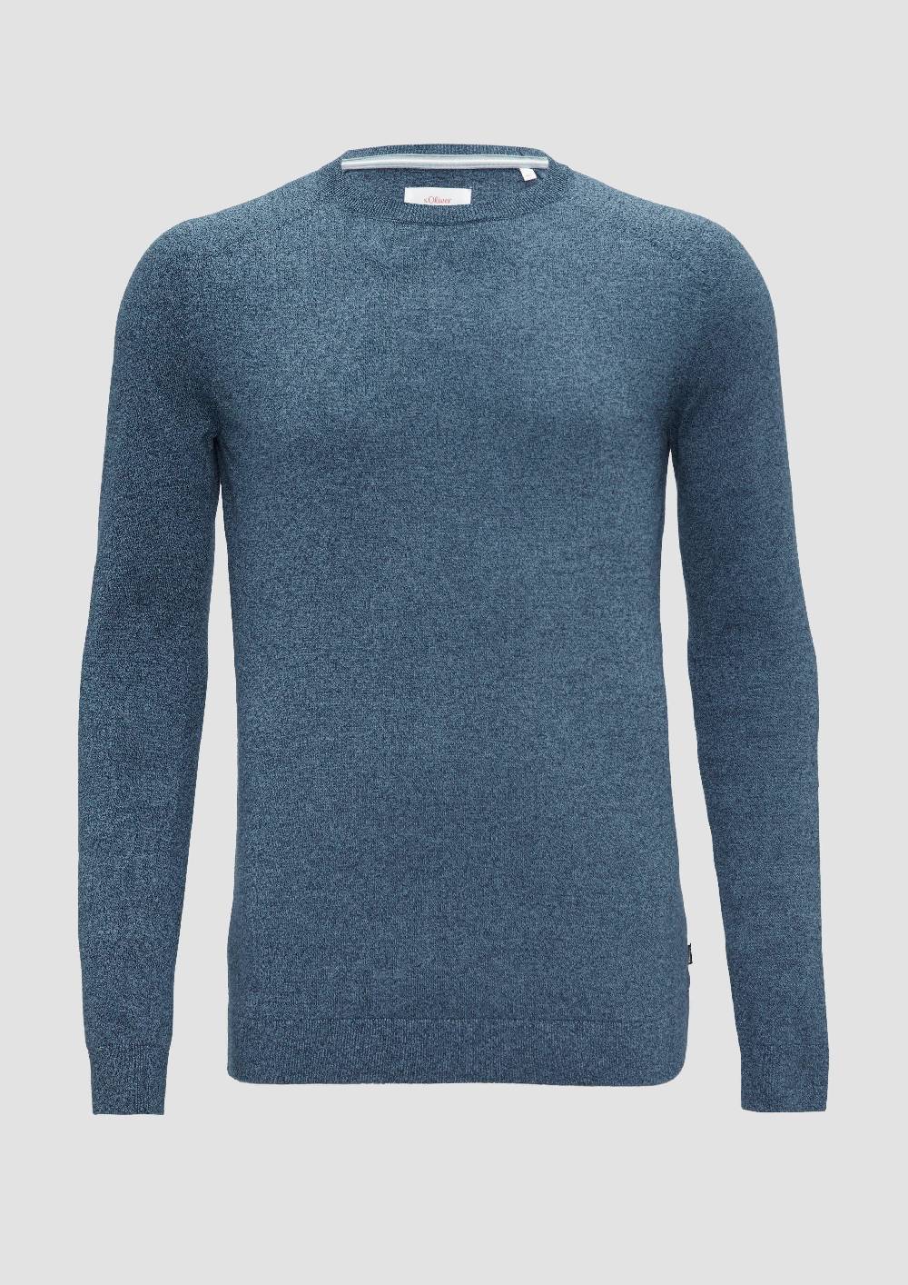 s.Oliver Strickpullover mit Rippbündchen im Angebot