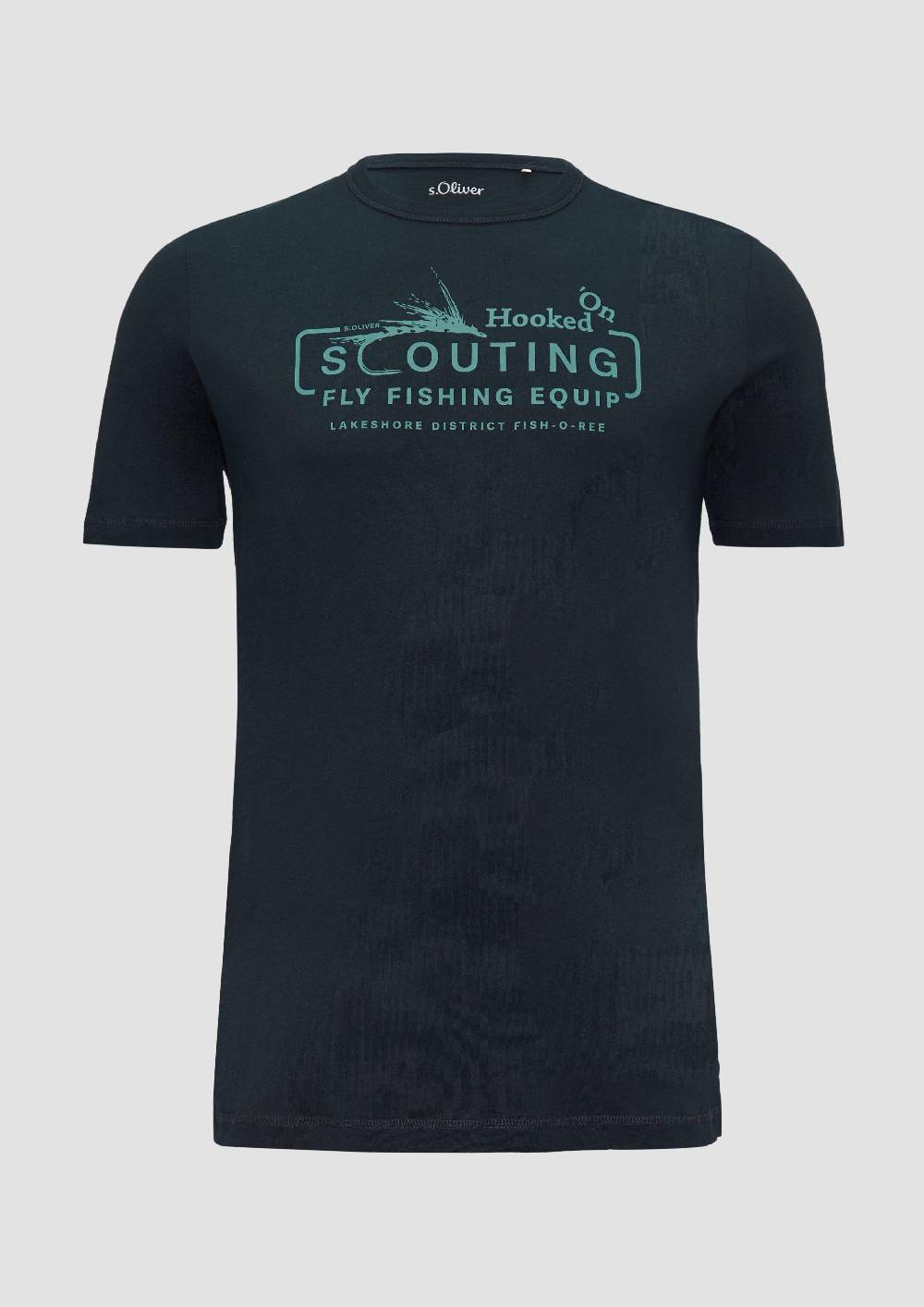 s.Oliver Baumwollshirt mit Frontprint Fabrik Onlineshop