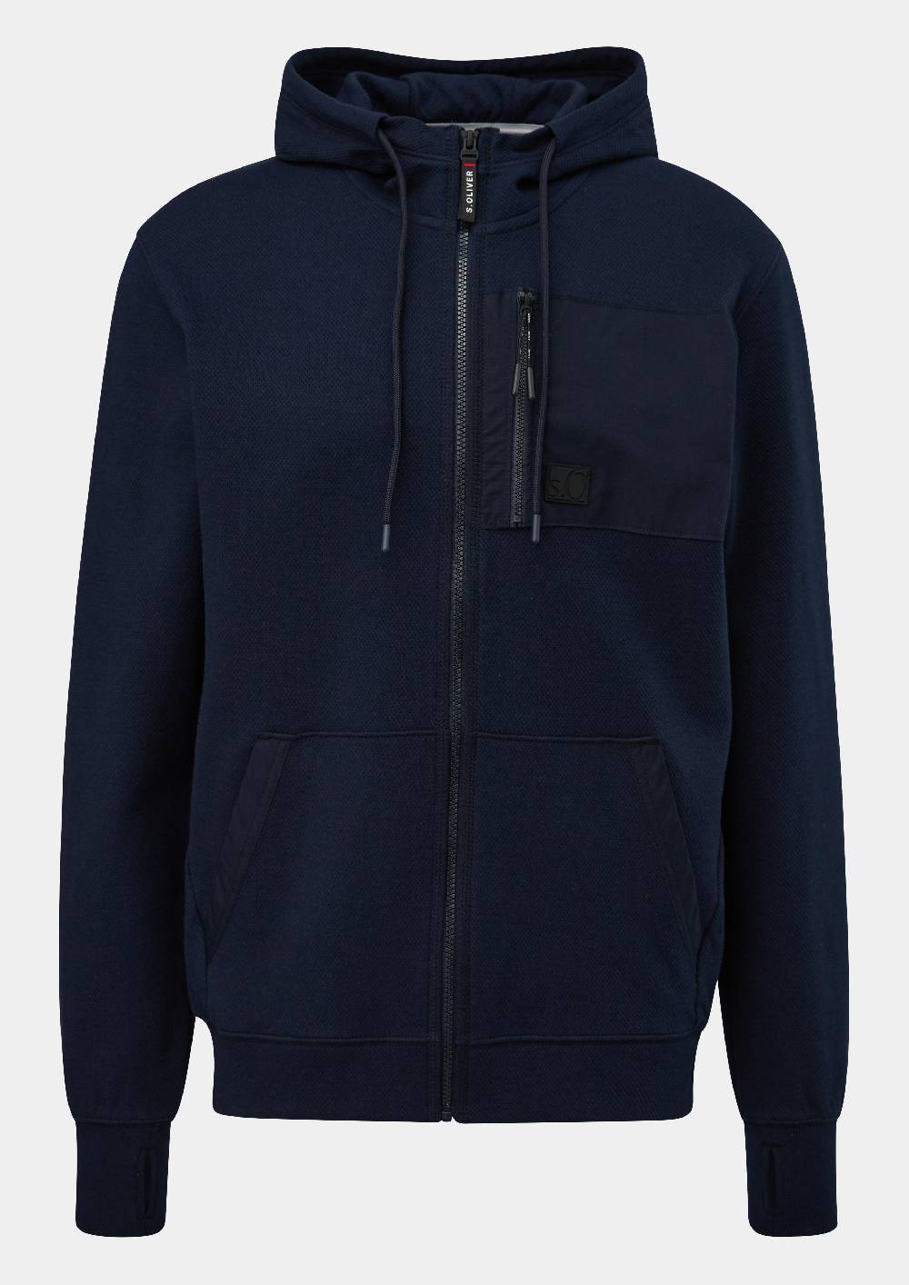 s.Oliver Weiche Sweatshirt-Jacke mit Kapuze Online Shopping