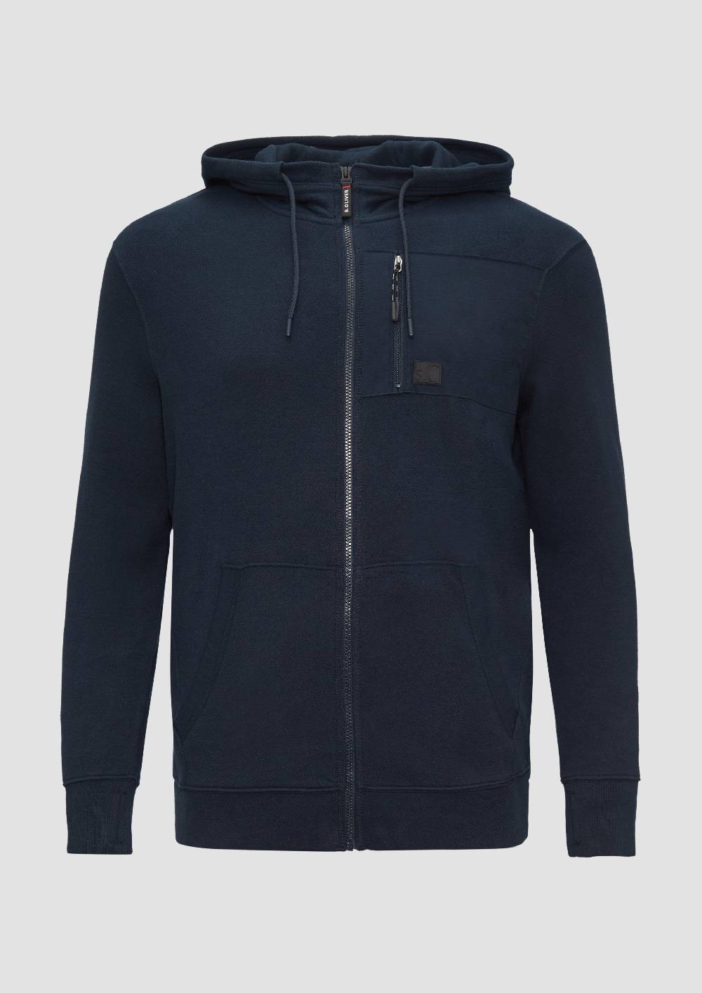 s.Oliver Weiche Sweatshirt-Jacke mit Kapuze Exklusivangebot