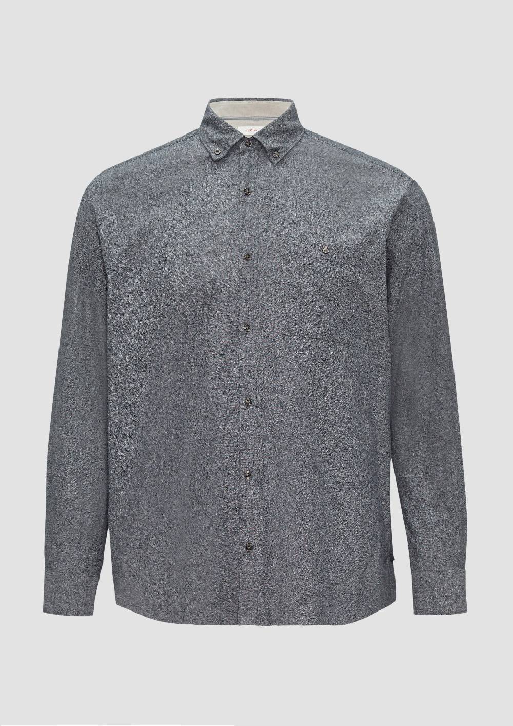 s.Oliver Regular Fit: Strukturiertes Hemd mit Button-Down-Kragen Valentinstagsangebot