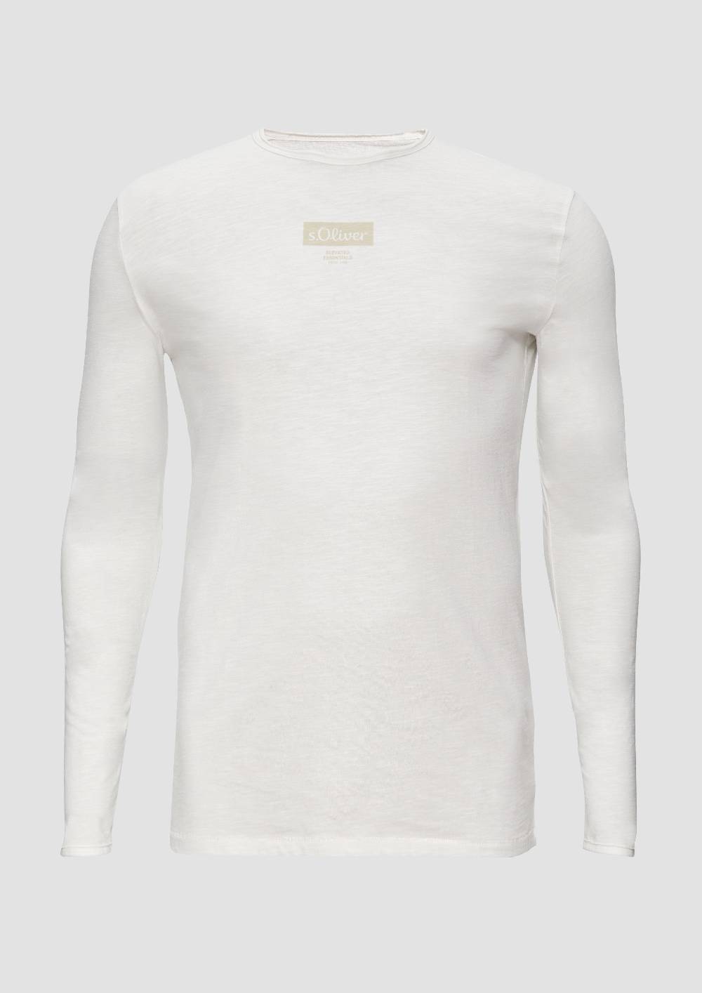 s.Oliver Longsleeve mit Label-Print Top Angebot