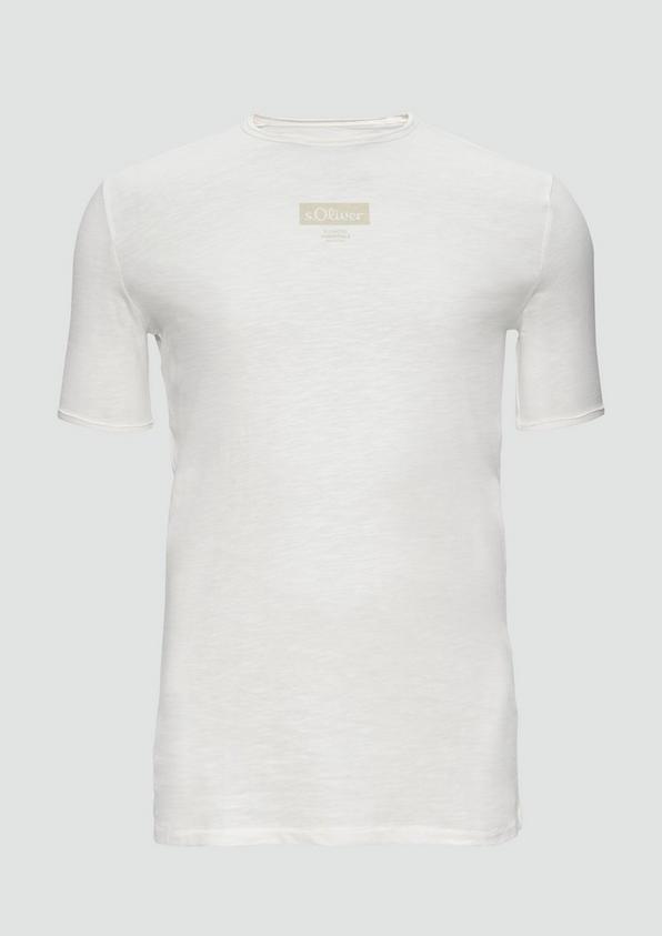 s.Oliver T-Shirt mit Flammgarnstruktur Neueste Mode