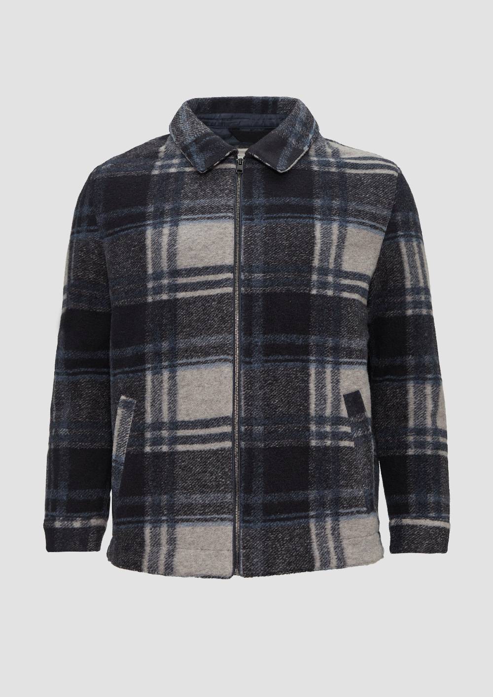 s.Oliver Karierte Hemdjacke aus Wollmix Neuheiten