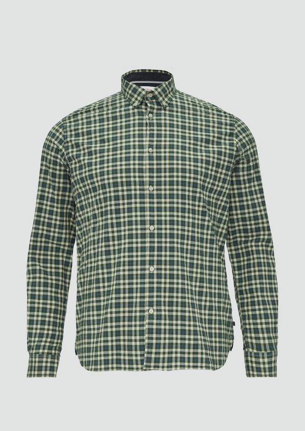 s.Oliver Gemustertes Hemd mit Button-Down-Kragen Letzte 3 Tage