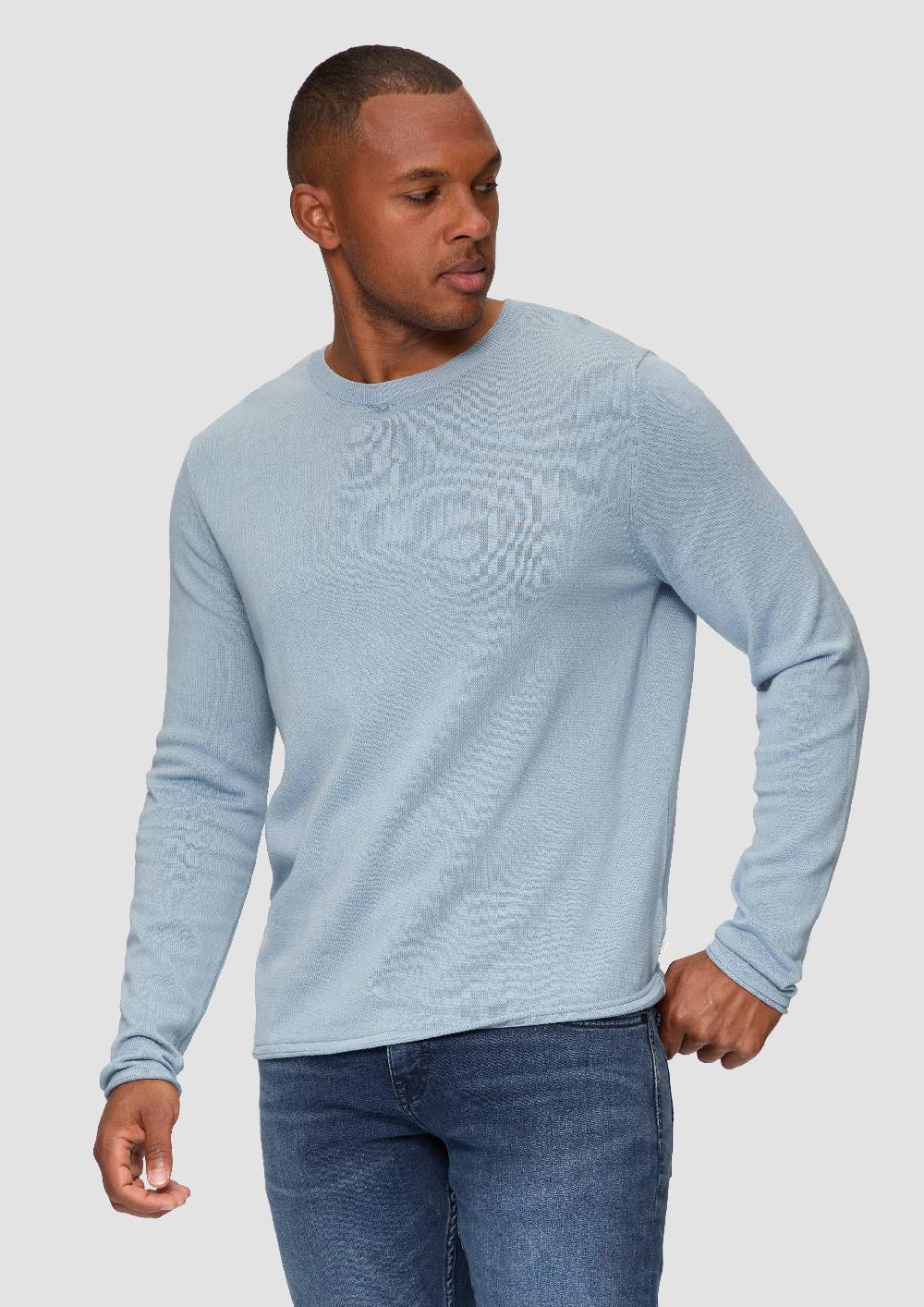 s.Oliver Strickpullover mit Rollsaum und Wascheffekt Zeitbegrenzte Promotion