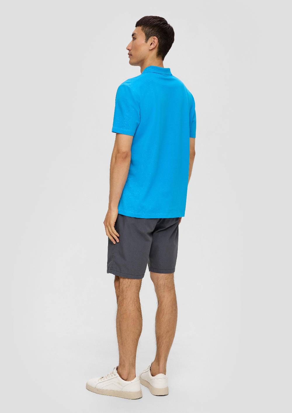 s.Oliver Poloshirt aus Baumwolle mit offenem Kragen Super Rabatt