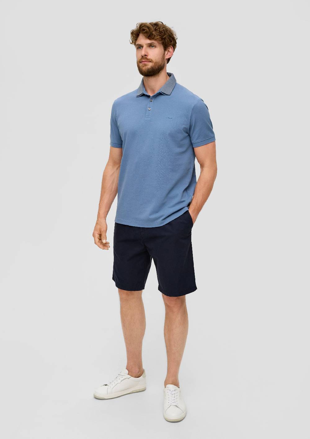 s.Oliver Poloshirt aus Baumwolle mit Logo-Stickerei 50% Rabatt mit kostenlosem Versand
