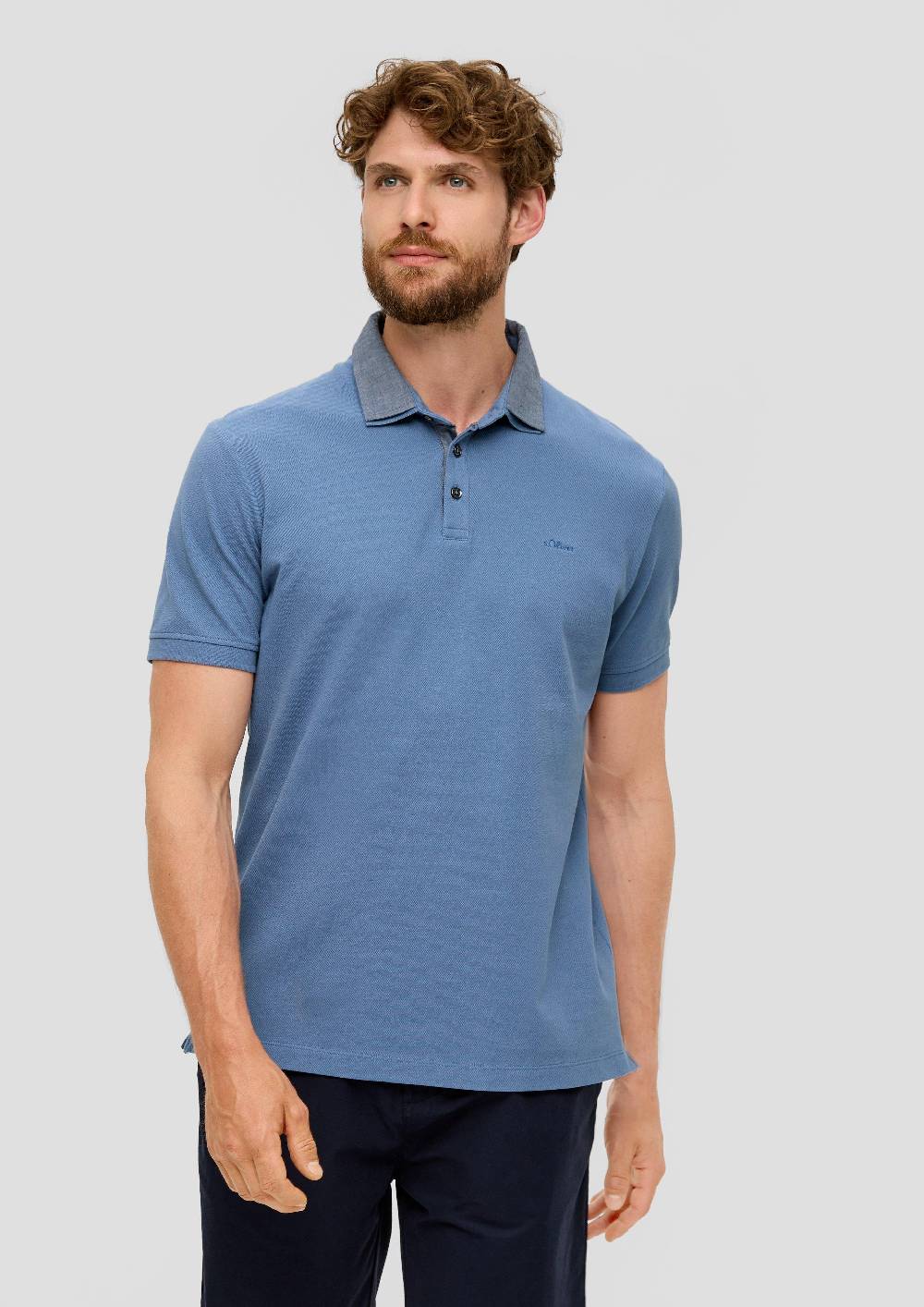 s.Oliver Poloshirt aus Baumwolle mit Logo-Stickerei 50% Rabatt mit kostenlosem Versand