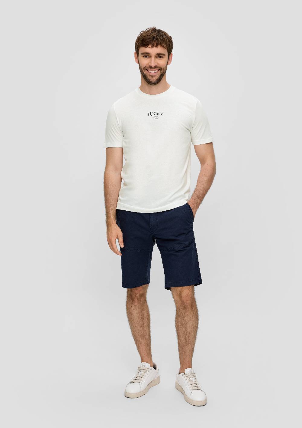 s.Oliver T-Shirt mit Logo-Print Clearance-Verkauf