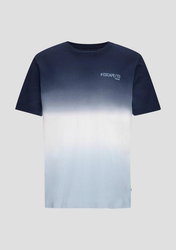 s.Oliver Baumwoll-T-Shirt mit Farbverlauf Kostenloser Versand international