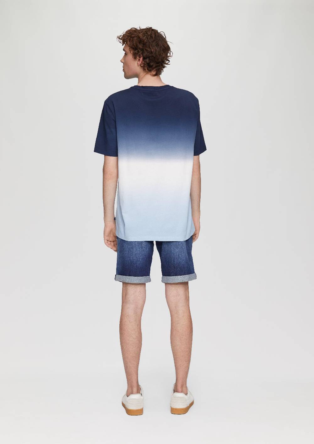 s.Oliver Baumwoll-T-Shirt mit Farbverlauf Kostenloser Versand international