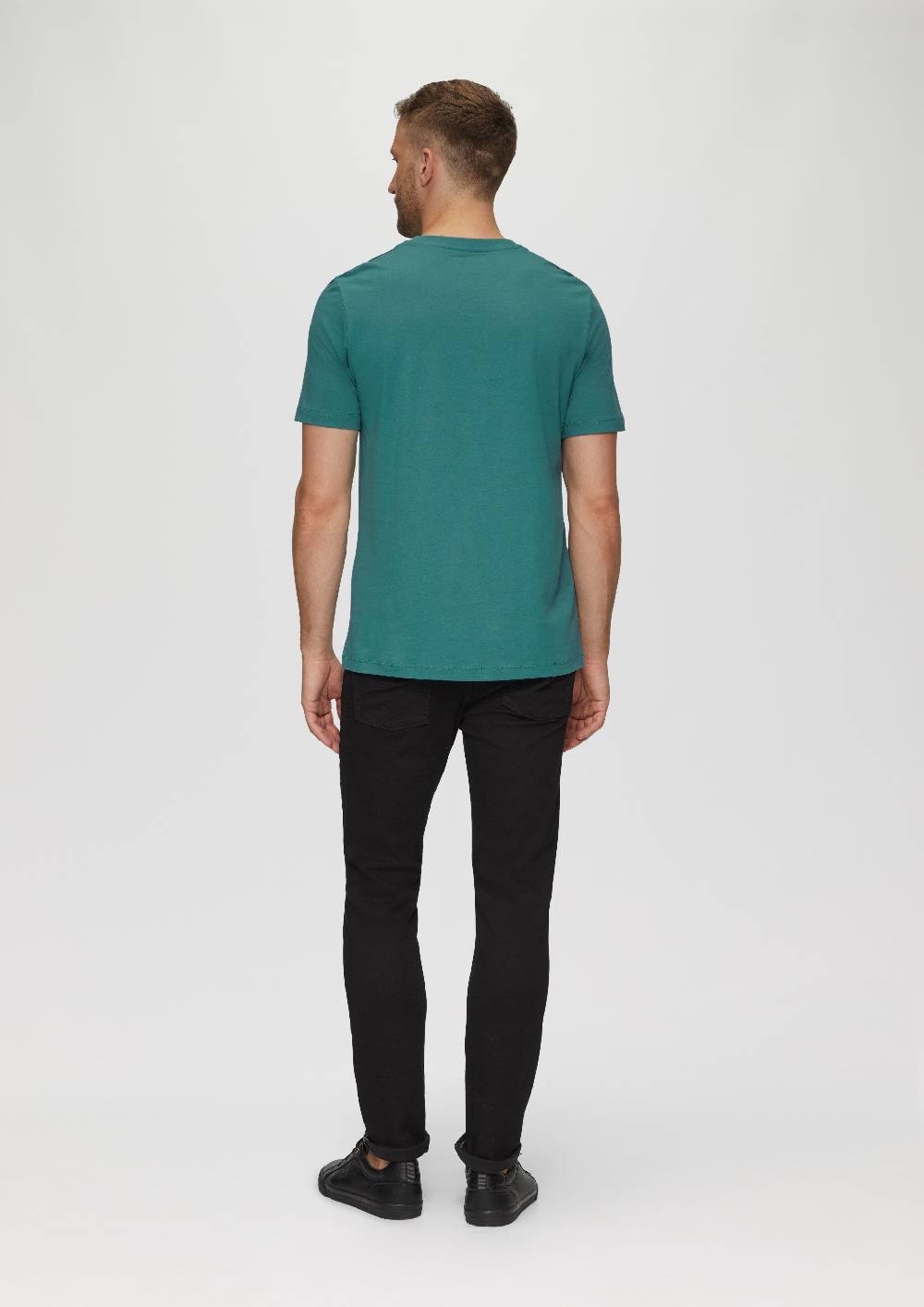 s.Oliver T-Shirt mit Logo-Motiven aus reiner Baumwolle 50% Rabatt für begrenzte Zeit