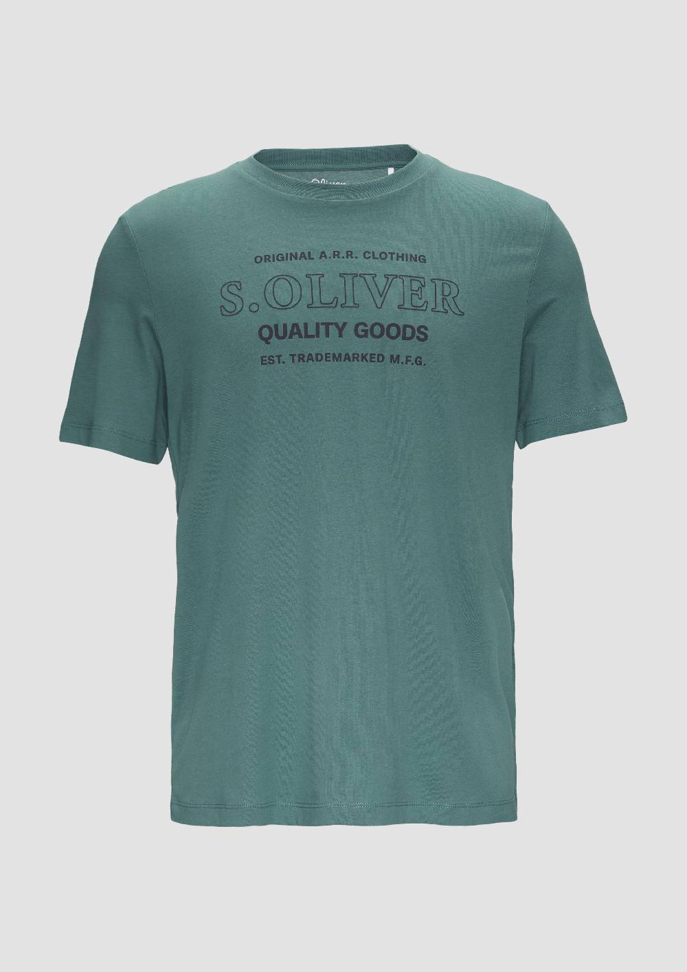 s.Oliver T-Shirt mit Logo-Motiven aus reiner Baumwolle 50% Rabatt für begrenzte Zeit