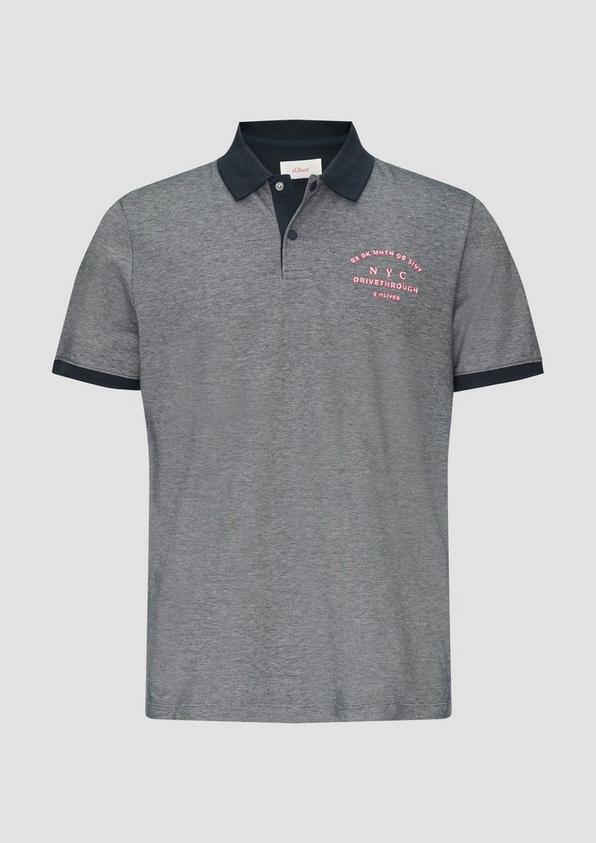 s.Oliver Poloshirt aus Baumwollpiqué mit Kontrast-Details