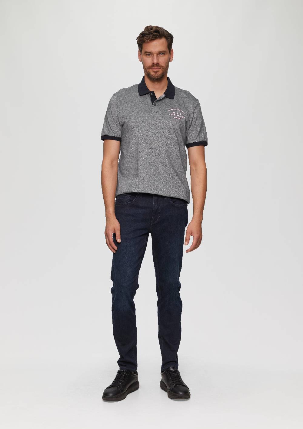 s.Oliver Poloshirt aus Baumwollpiqué mit Kontrast-Details Rabatte dieses Monats