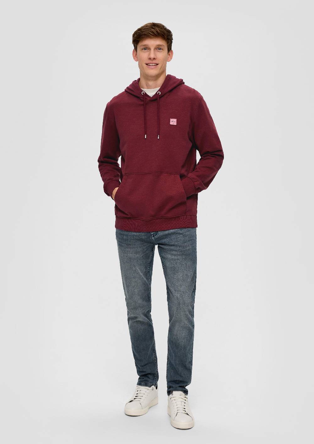 s.Oliver Kapuzensweatshirt mit Logo-Detail Online