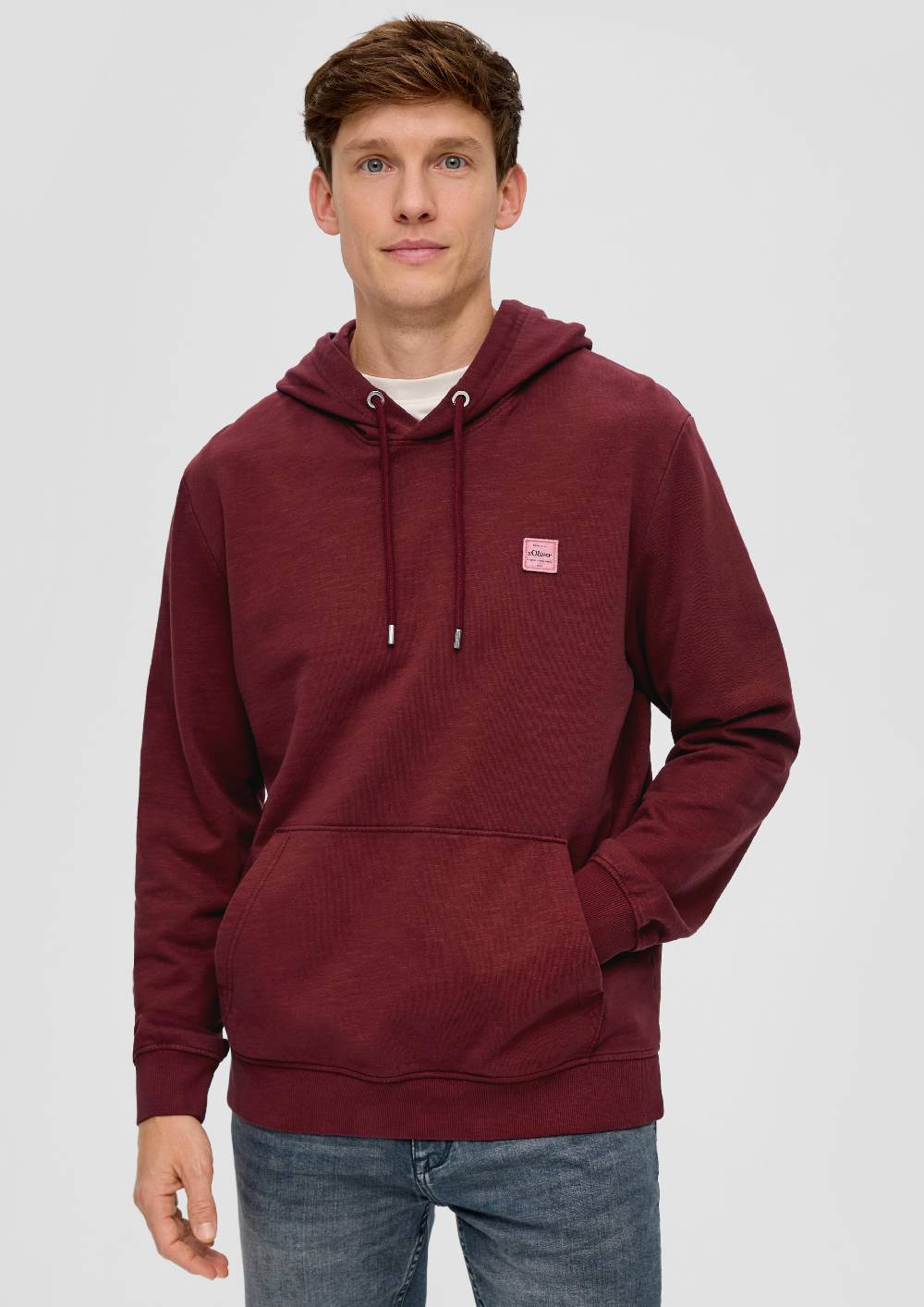 s.Oliver Kapuzensweatshirt mit Logo-Detail Online