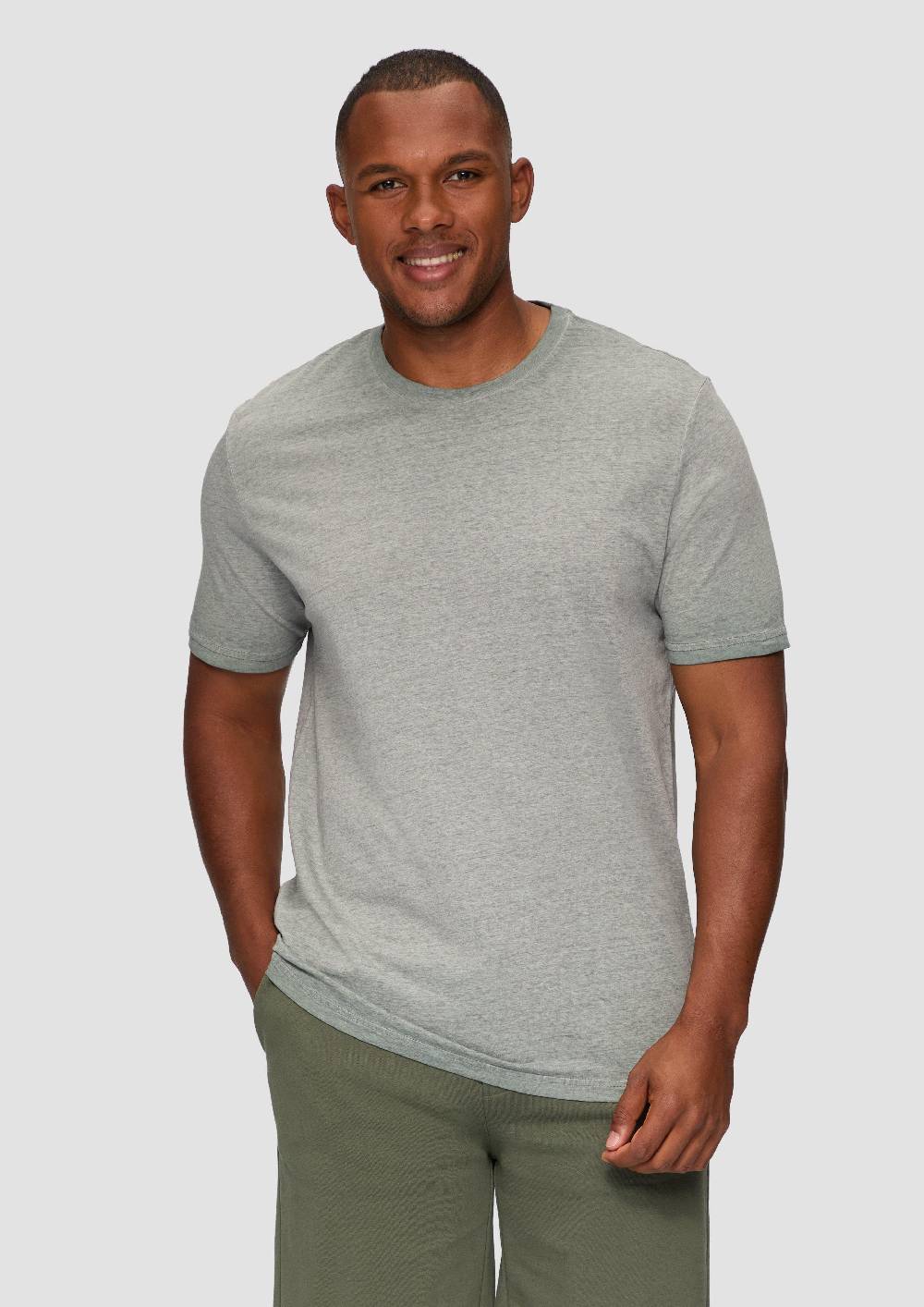 s.Oliver T-Shirt aus Baumwollmix mit Wascheffekt Outlet