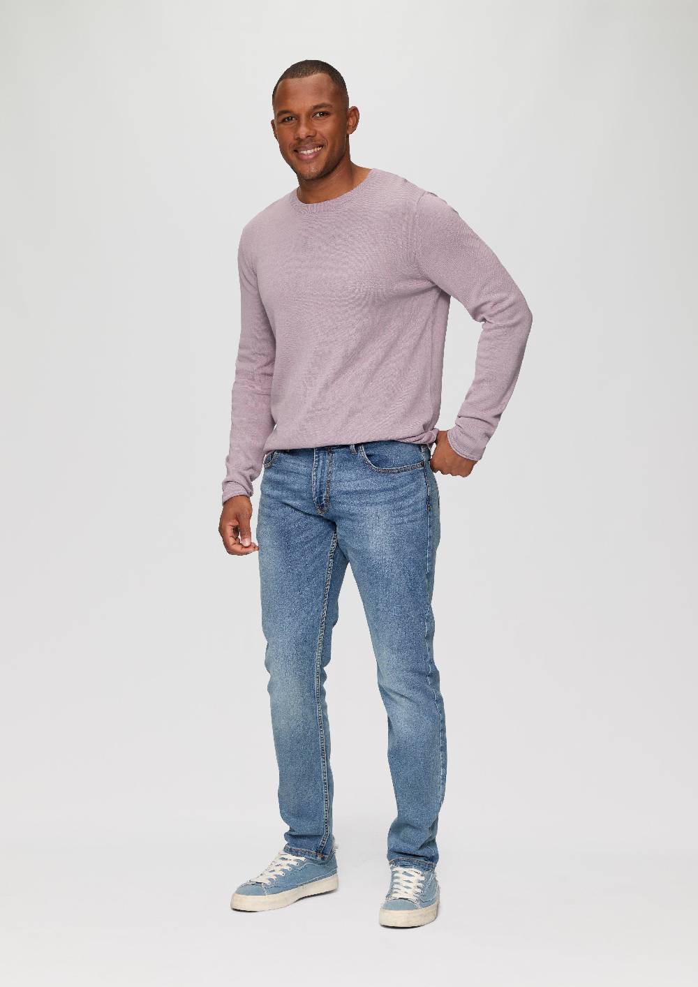 s.Oliver Strickpullover mit Rollsaum und Wascheffekt Angebote