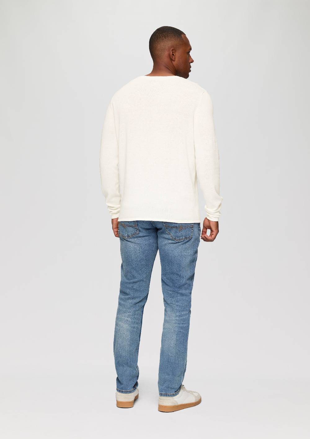 s.Oliver Strickpullover mit Rollsaum und Wascheffekt Hotsell