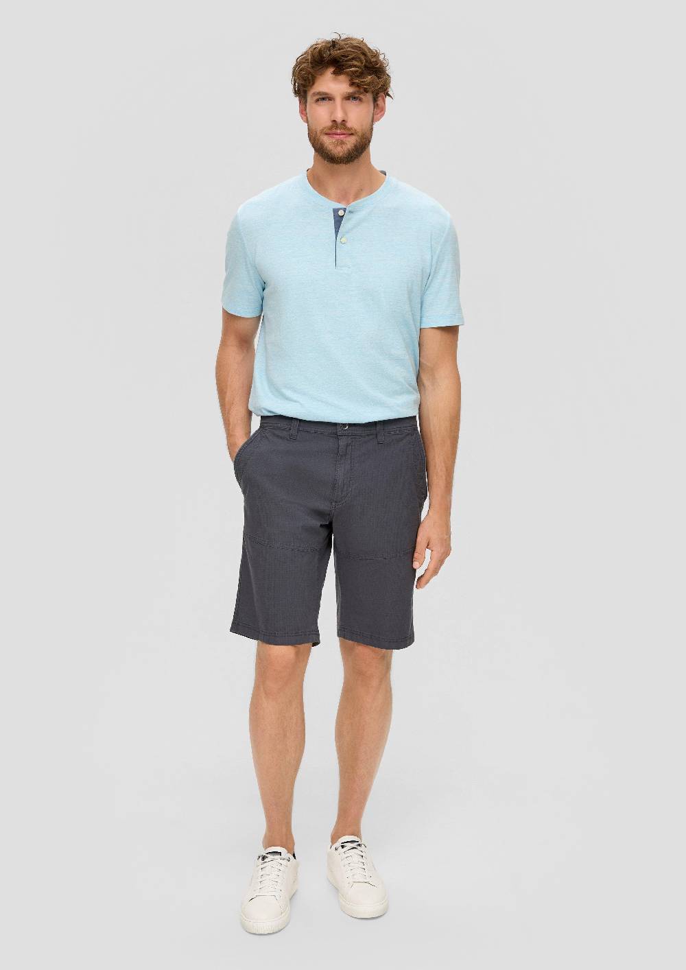 s.Oliver Chino-Shorts aus Baumwollstretch mit Straight Leg im Angebot