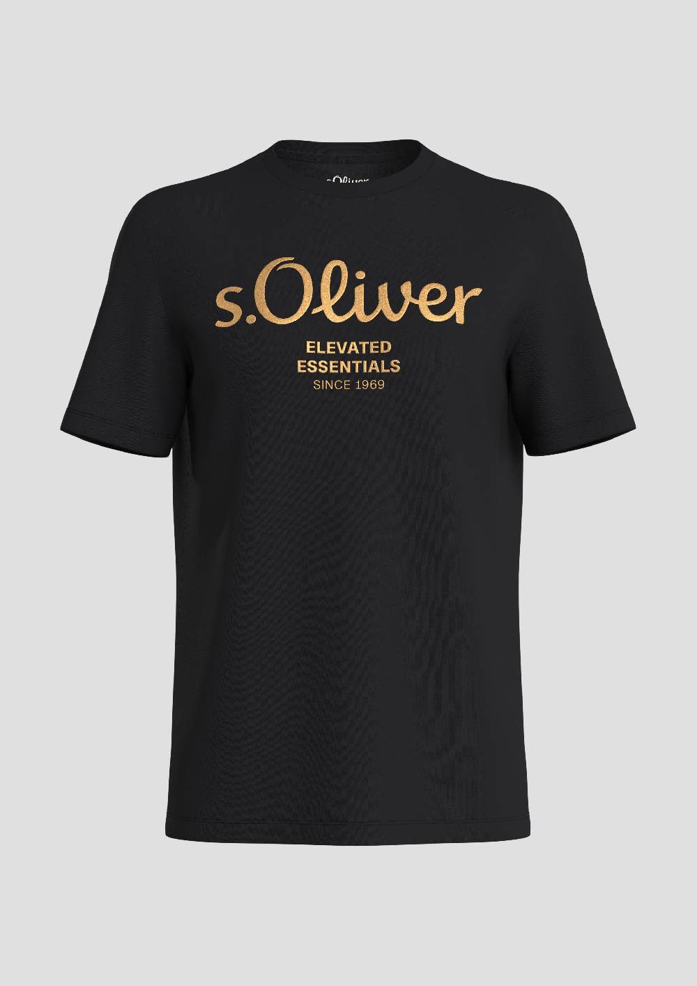 s.Oliver T-Shirt aus Baumwolle mit Label-Print Günstiger Verkauf