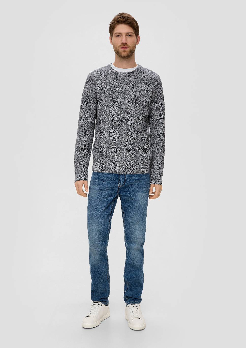 s.Oliver Feinstrickpullover mit Crew Neck Limitierter Zeitrabatt