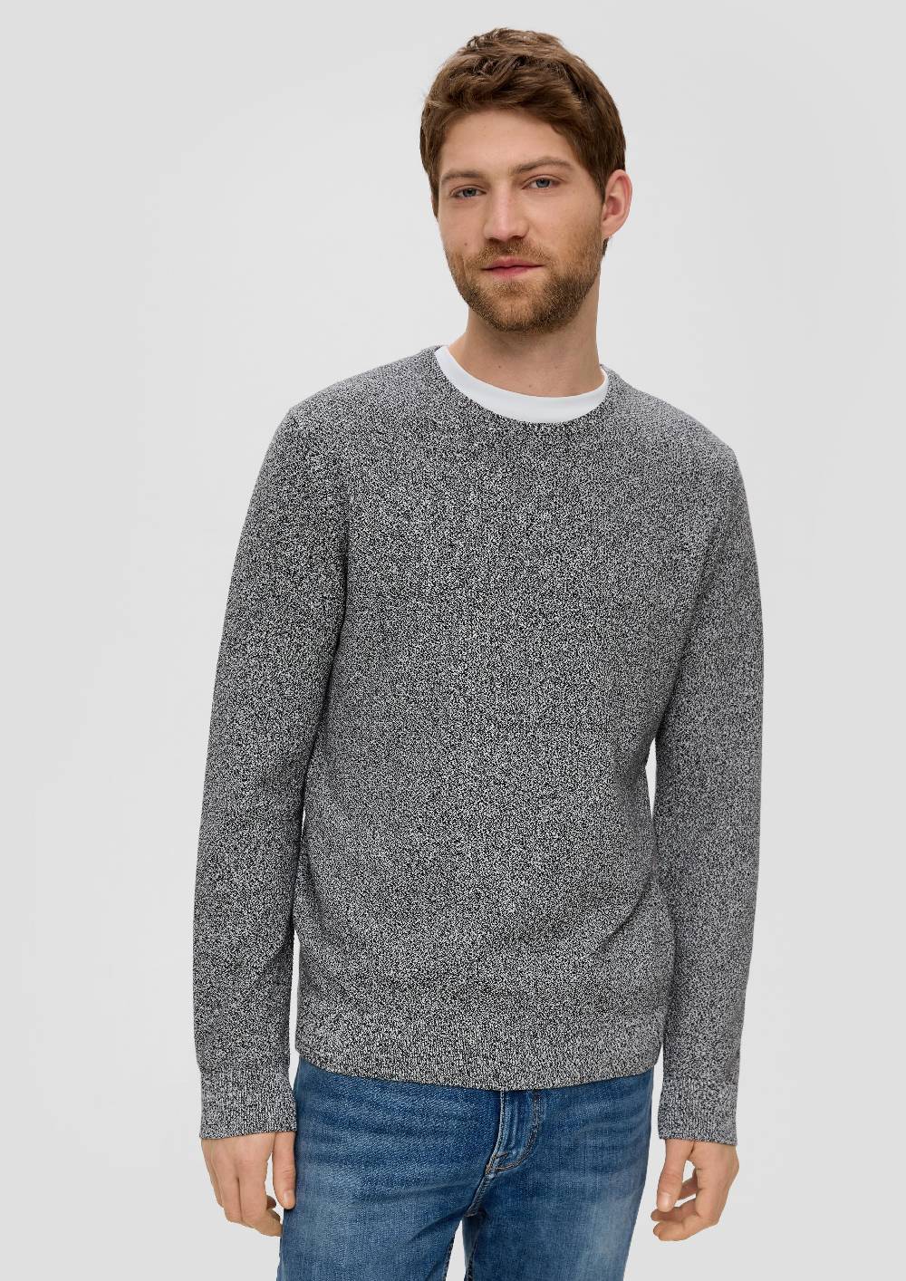 s.Oliver Feinstrickpullover mit Crew Neck Limitierter Zeitrabatt