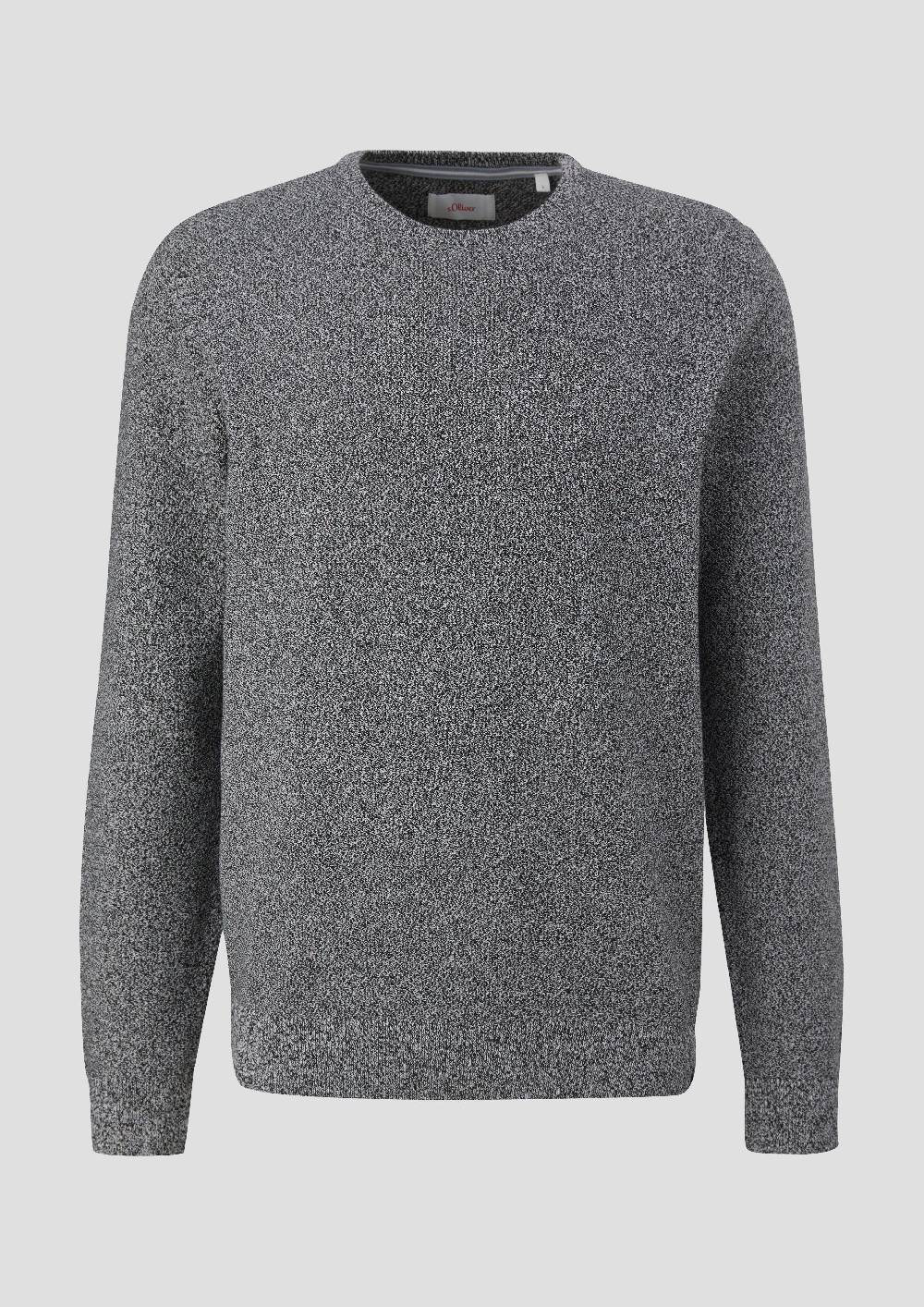 s.Oliver Feinstrickpullover mit Crew Neck Limitierter Zeitrabatt