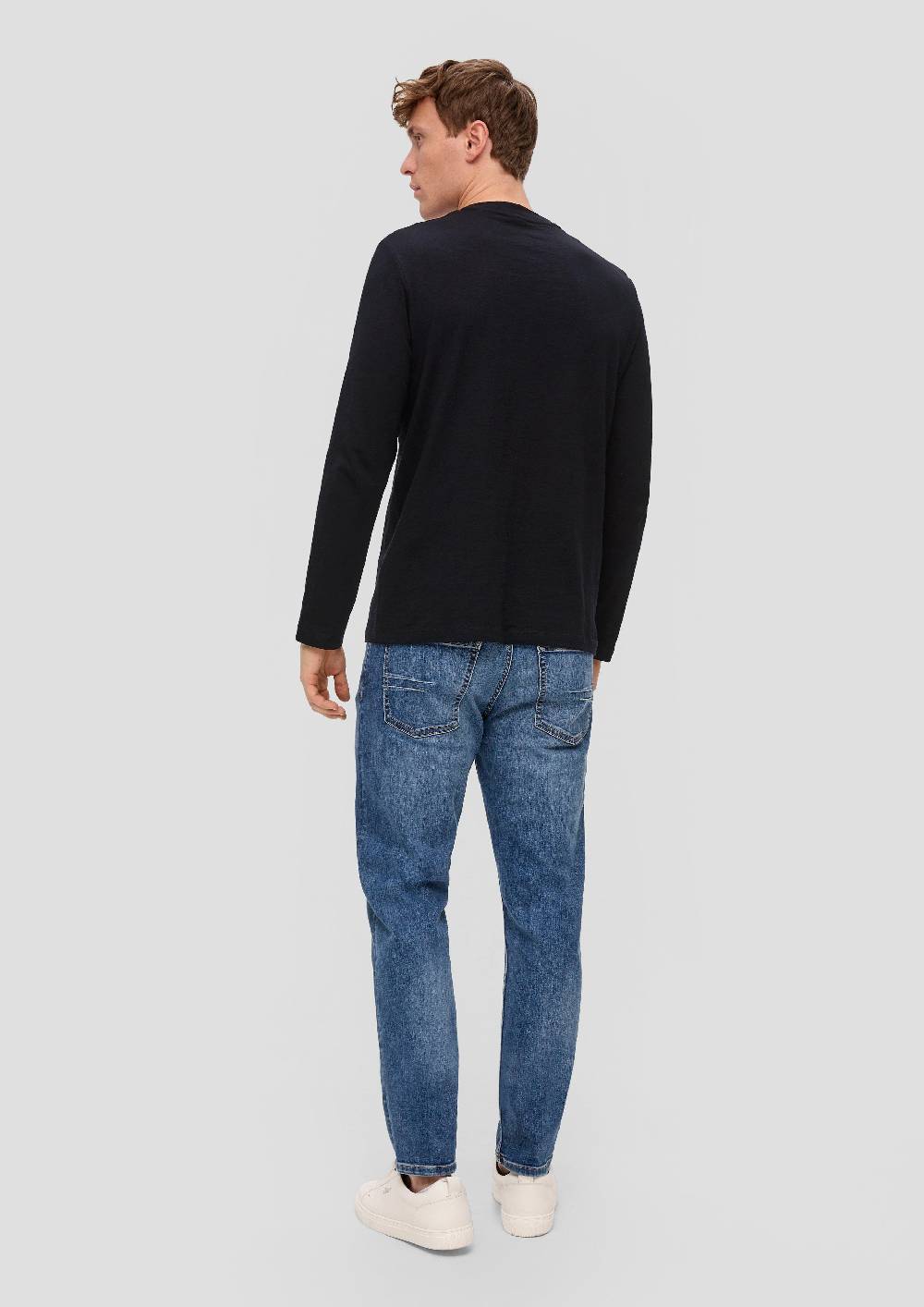 s.Oliver Langarmshirt mit Logo-Print Fabrikpreis