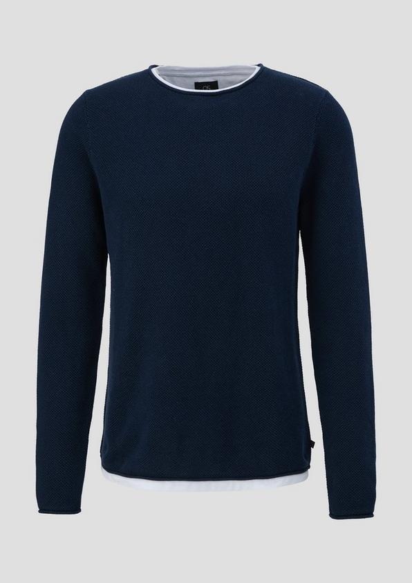 s.Oliver Strickpullover in Layering-Optik