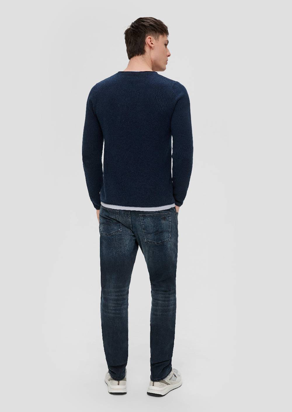 s.Oliver Strickpullover in Layering-Optik Großer Ausverkauf
