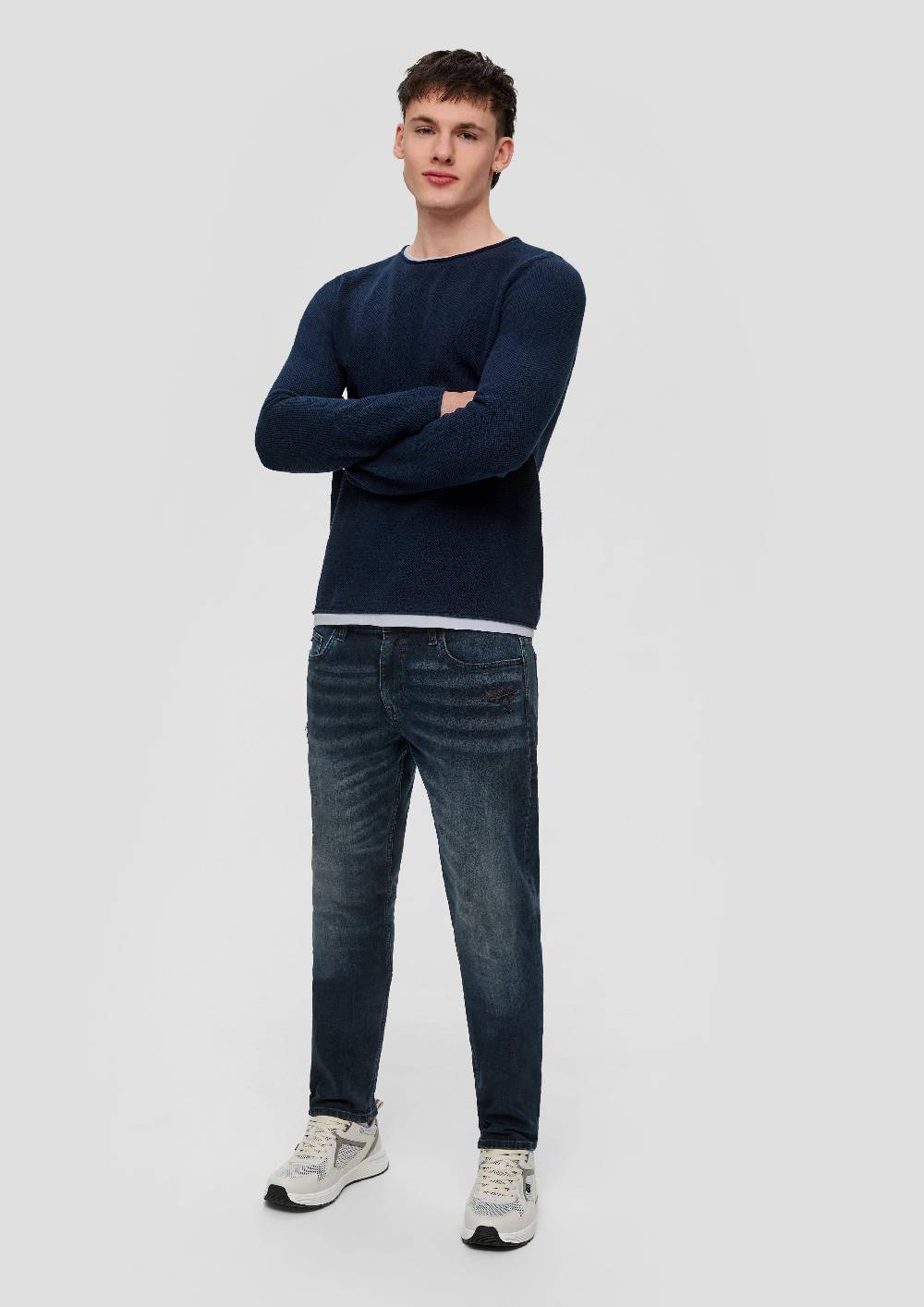 s.Oliver Strickpullover in Layering-Optik Großer Ausverkauf