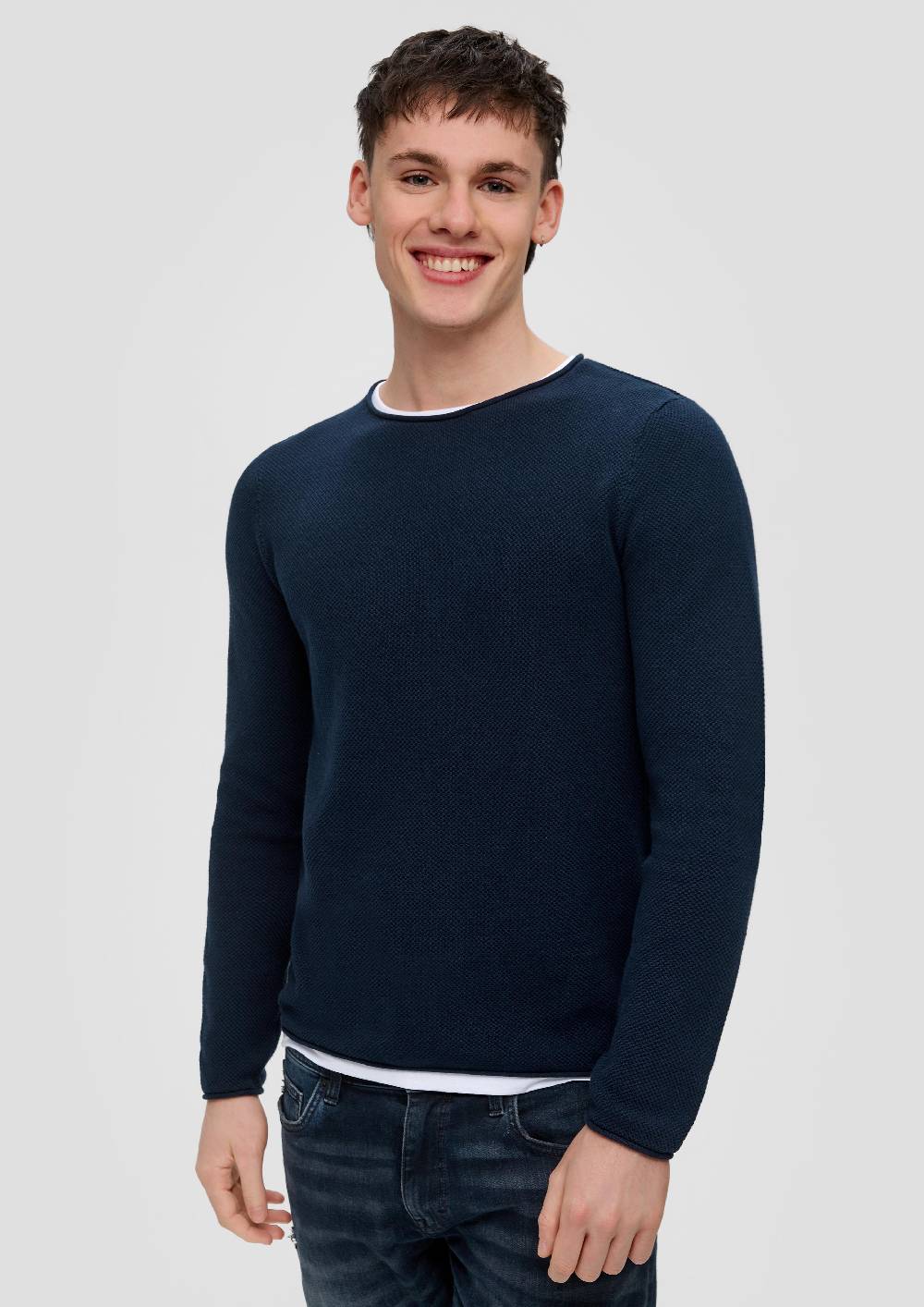 s.Oliver Strickpullover in Layering-Optik Großer Ausverkauf