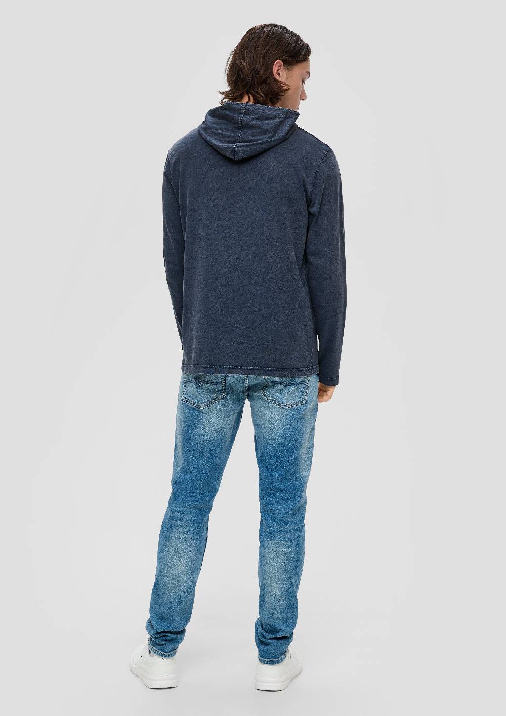 s.Oliver Gewaschenes Longsleeve mit Kapuze Exklusivangebot