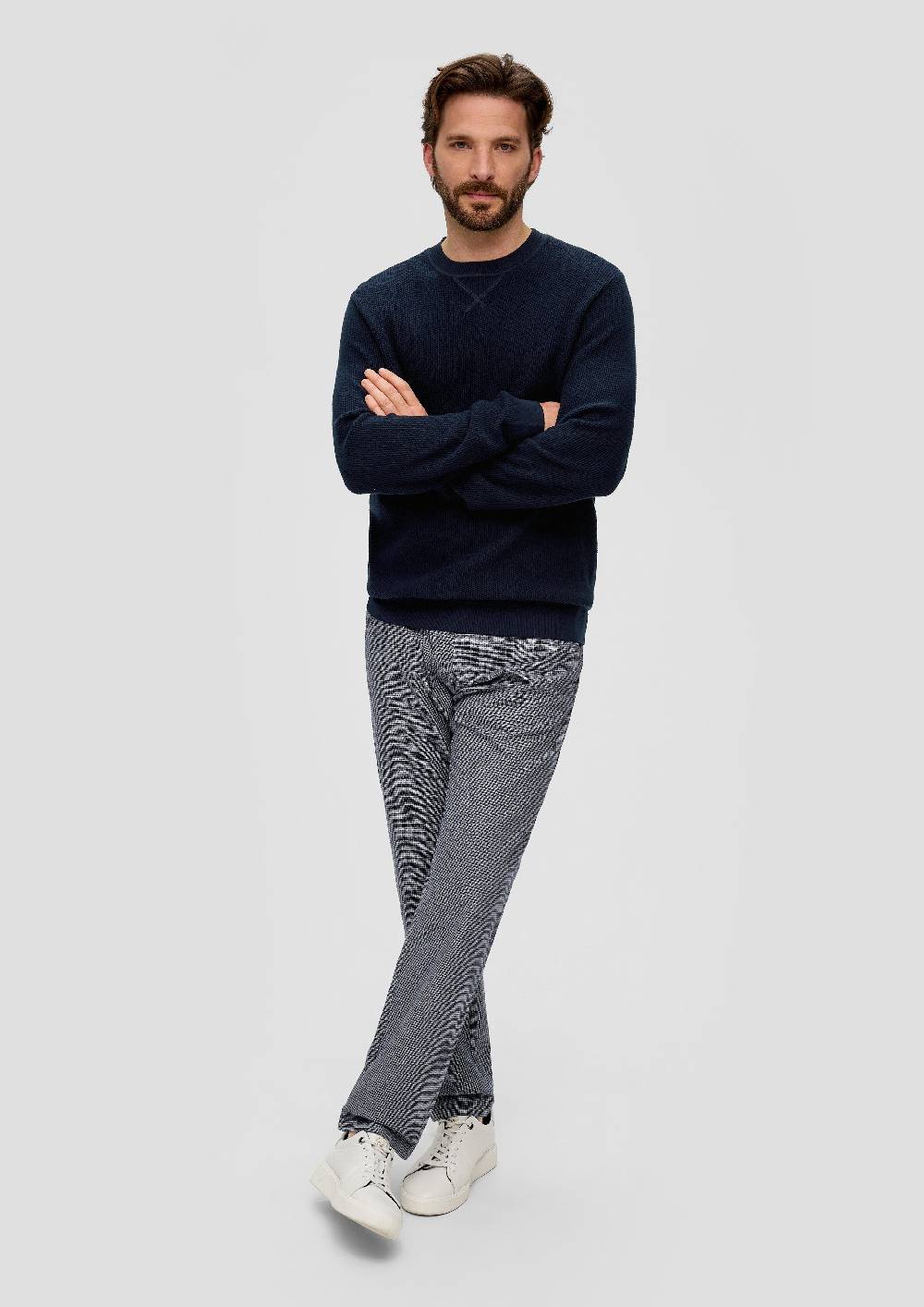 s.Oliver Strickpullover mit Rippelementen Preisnachlass