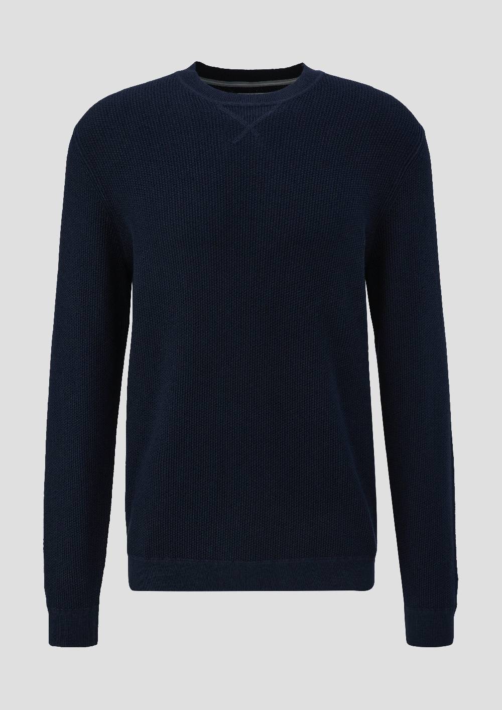 s.Oliver Strickpullover mit Rippelementen Preisnachlass
